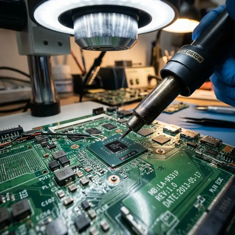 Laptop Anakart Tamiri ve Mikroskop Altında Onarım - Bilişim Bilgisayar